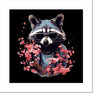 Cottagecore Kawaii Anime Raccoon Men Women Funny Raccoon Posters and Art